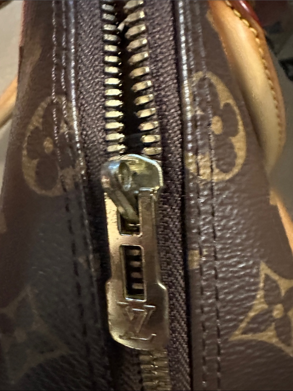 Louis Vuitton Monogram Alma Crossbody Satchel in Brown and Tan - Picture 5 of 8